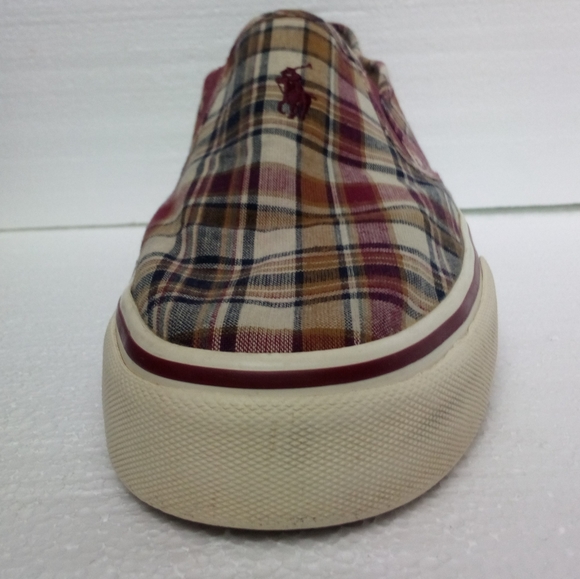 Ralph Lauren Polo Mansheim Canvas Slip On Sneakers Shoes Men's 11D Multicolor - Picture 3 of 14